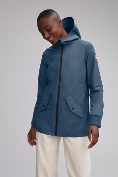 Chamarras Canada Goose Mujer Mexico - Ellscot Rompevientos Azules WE8913562